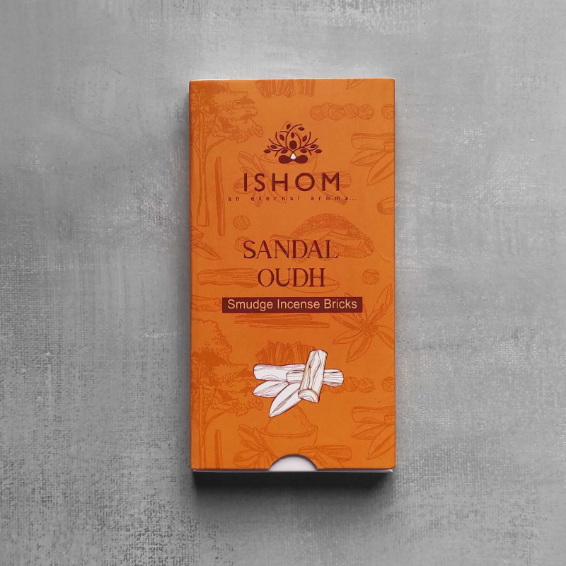 Zestaw 15 Kadzidełek-Cegiełek z Podstawką - Drzewo Sandałowe